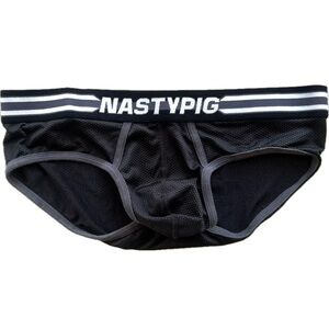 Nasty Pig PreLoved Black Mesh Briefs - Size Medium - No Wash Wear